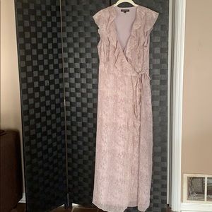 Snake print, maxi dress